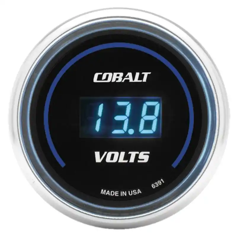 Autometer Cobalt 52mm Digital Voltmeter 8-19 Volts Gauge (ATM6391)