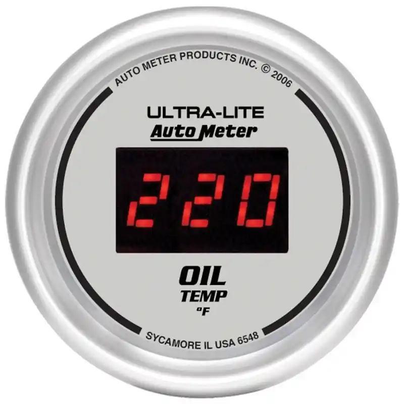 Autometer Ultra-Lite 52MM 0-340 Deg F Digital Oil Temperature (ATM6548)