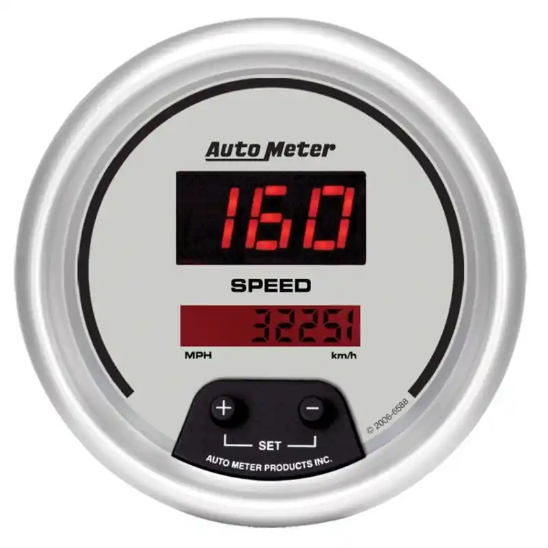 Autometer Ultra-Lite 3 3/8in 160 MPH Digital Speedo Gauge (ATM6588)