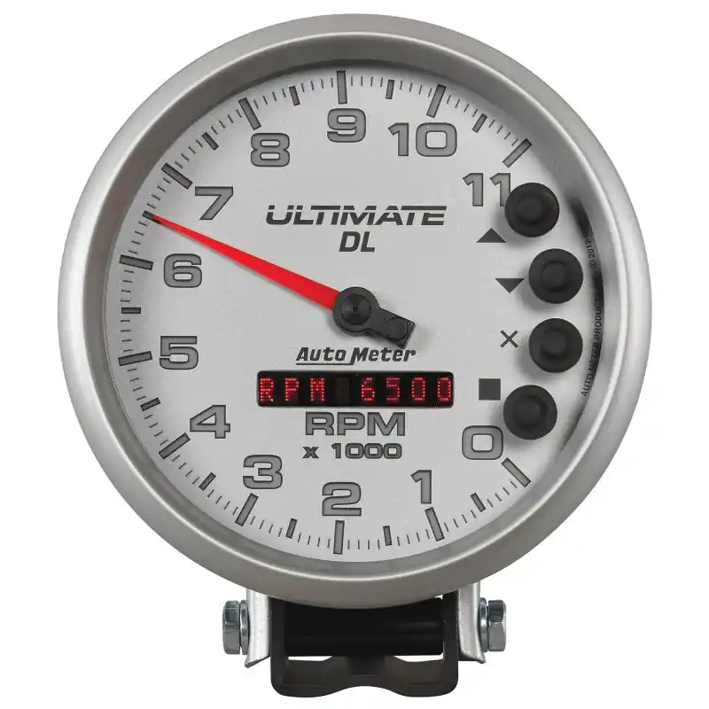 Autometer 5 inch Ultimate DL Playback Tachometer 11000 RPM - Silver (ATM6895)