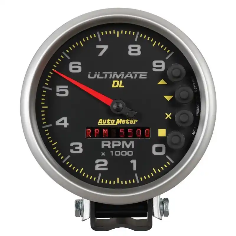 Autometer 5 inch Ultimate DL Playback Tachometer 9000 RPM - Black (ATM6896)