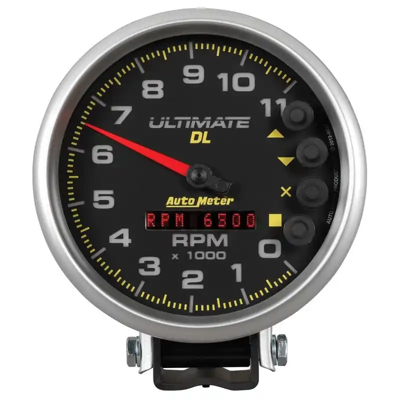 Autometer 5 inch Ultimate DL Playback Tachometer 11000 RPM - Black (ATM6897)