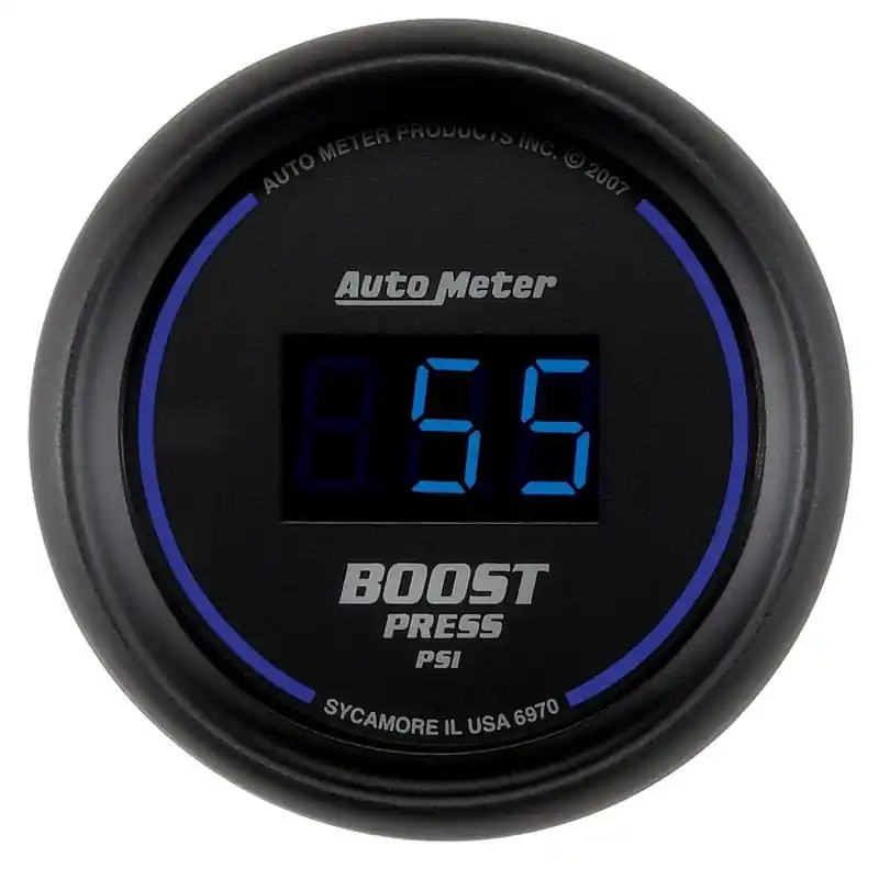 Autometer Cobalt Digital 52mm Digital 5-60 PSI Boost Gauge (ATM6970)