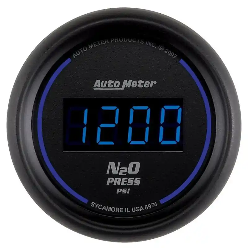 Autometer Ultra-Lite 2-1/16in 1600 PSI Digital Nitrous Pressure Gauge - Black (ATM6974)