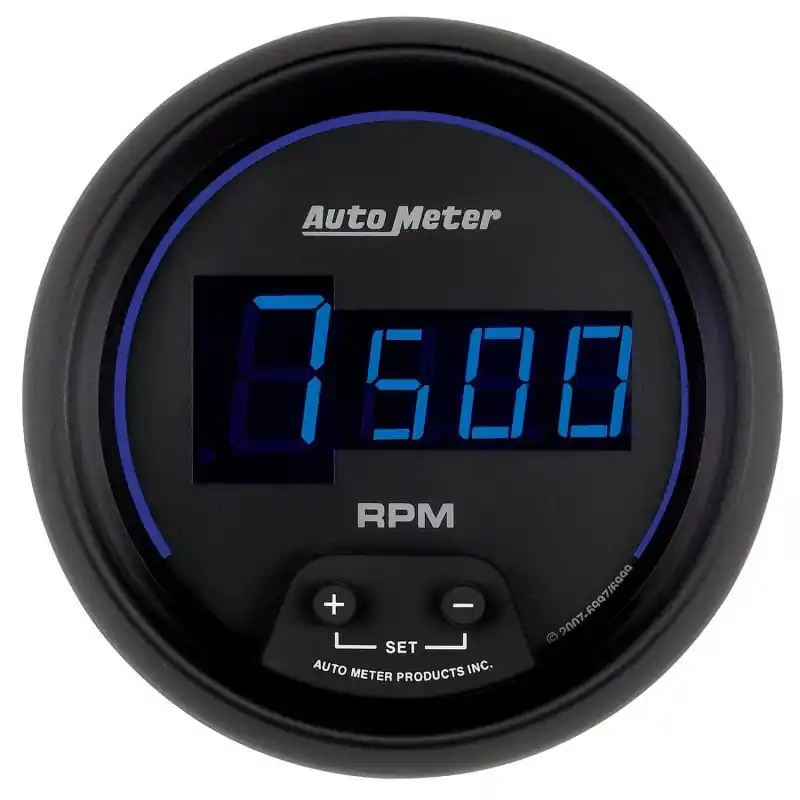 Autometer Cobalt Digital 85.7mm Black In-Dash Tachometer (ATM6997)
