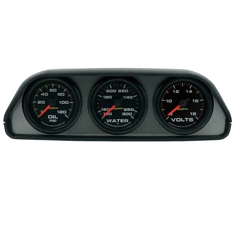 AutoMeter Extreme Environment 3 Gauge Kit w/ Universal Dash Pod (ATM7060)