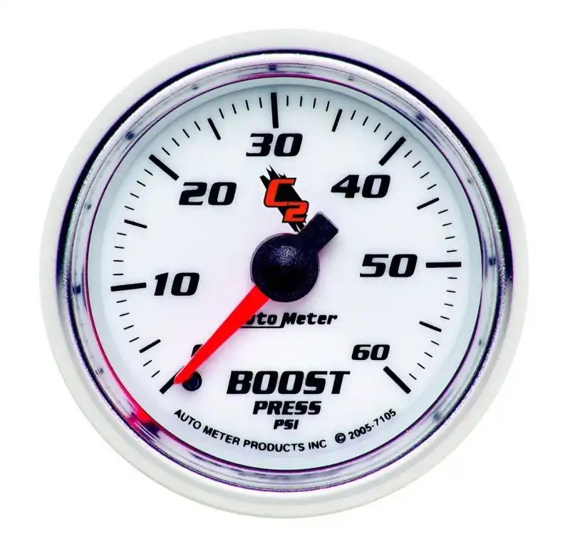 Autometer C2 52mm 0-60 PSI Mechanical Boost Gauge (ATM7105)