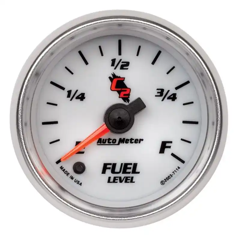 Autometer C2 52mm Electronic Programmable Empty to Full Fuel Level Gauge (ATM7114)