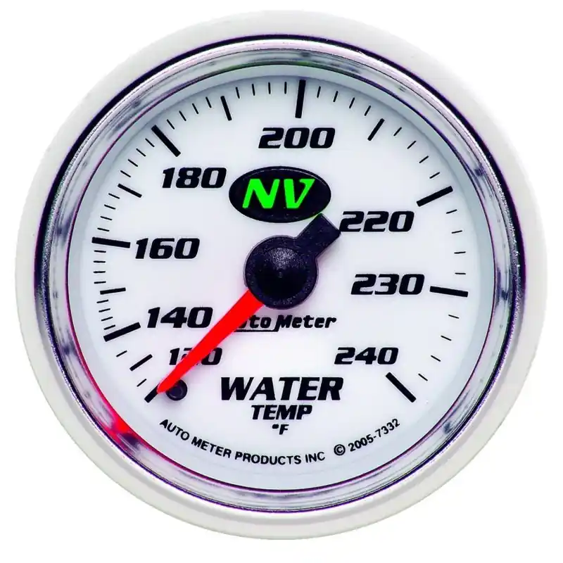 Autometer Water Temp NV 2-1/16in 120-240 Deg F Mechanical Gauge (ATM7332)