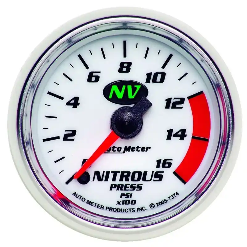 Autometer 2-1/16in 0-1600 PSI Full Sweep Digital Stepper Motor Nitrous Pressure Gauge (ATM7374)