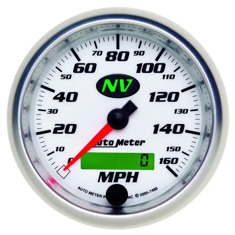 AutoMeter Gauge Speedometer 3-3/8in. 160MPH Elec. Programmable NV (ATM7488)