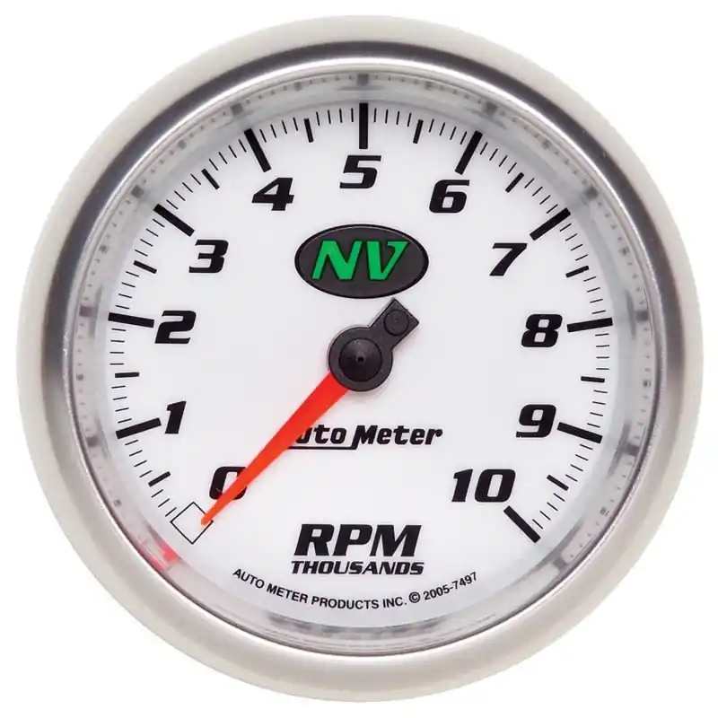 AutoMeter Gauge Tachometer 3-3/8in. 10K RPM In-Dash NV (ATM7497)