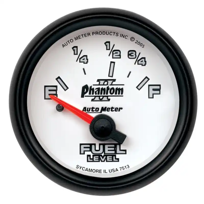 Autometer Phantom 2-1/16in 73-10 OHM Fuel Level Gauge (ATM7515)