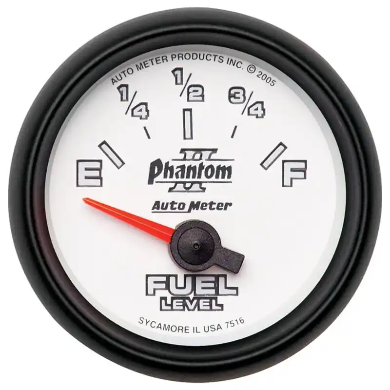 Autometer Phantom II 2-1/16in 240E - 33F OHM Electric Fuel Level Gauge (ATM7516)
