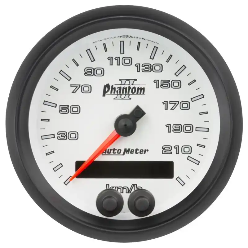 Autometer Phantom II 3-3/8in 0-225KM/H (GPS) Speedometer Gauge (ATM7580-M)