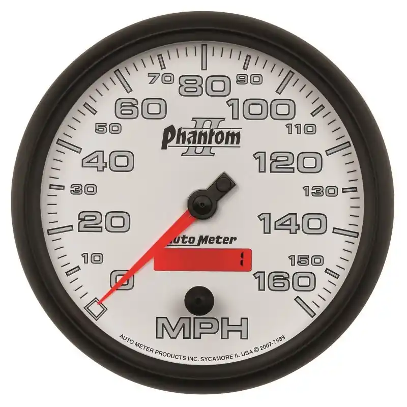 Autometer Phantom II 5in Electrical Programmable Speedometer 150MPH (ATM7589)