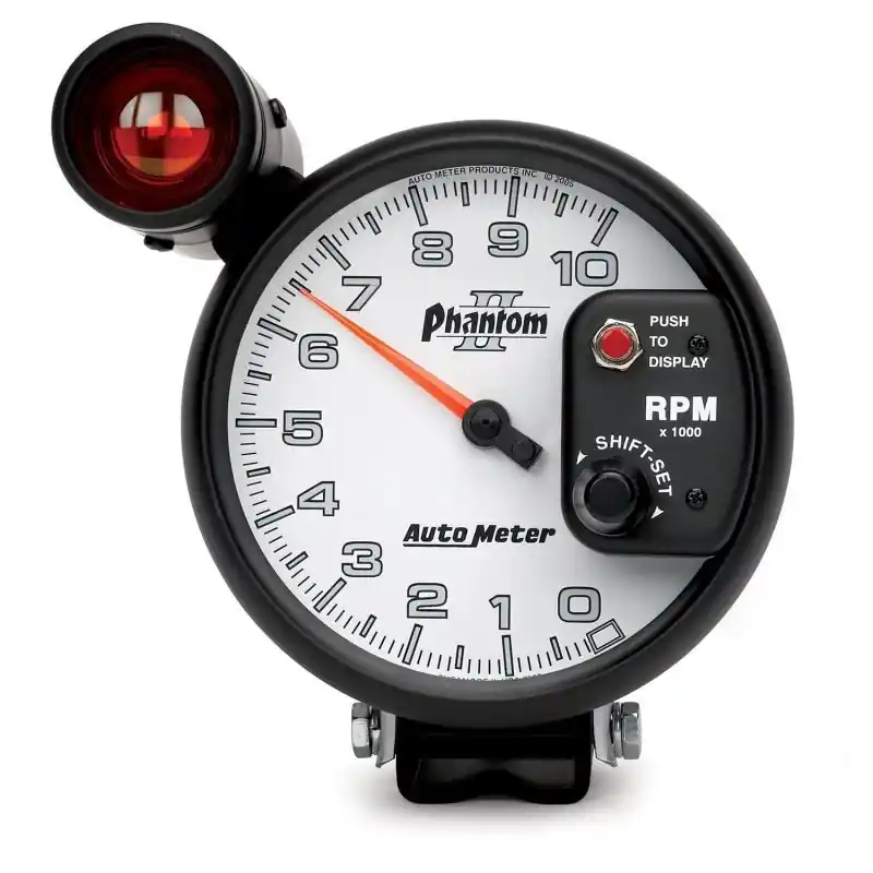 Autometer 5 inch Pedestal Mount 10000 RPM Shift-Lite Tachometer (ATM7599)
