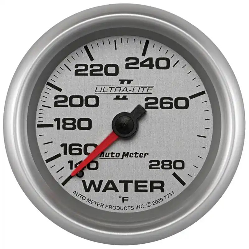 Autometer Ultra-Lite II 2 5/8in 140-280 Degree F Mechanical Water Temperature Gauge (ATM7731)