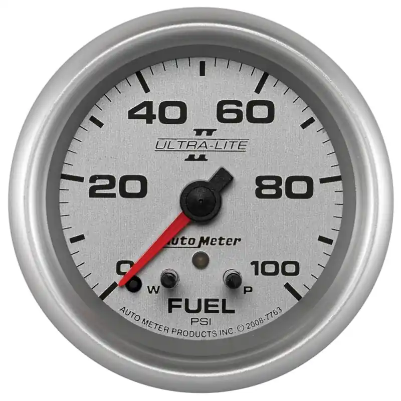 Autometer Ultra-Lite II 2 5/8in 0-100 PSI Full Sweep Electronic Fuel Pressure Gauge (ATM7763)