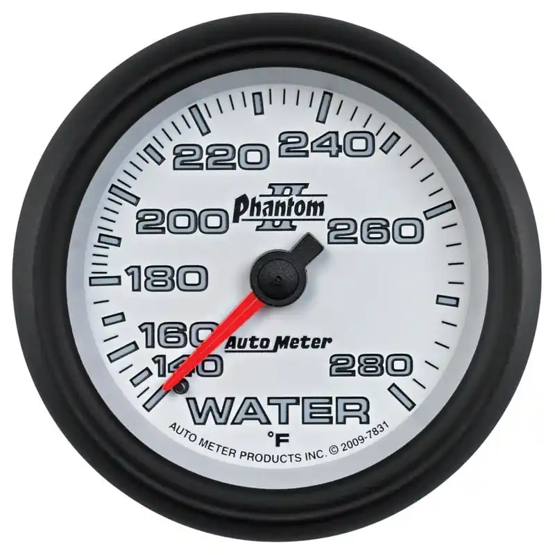 Autometer Phantom II 2-5/8in 140-280 Degree F Mechanical Water Gauge (ATM7831)