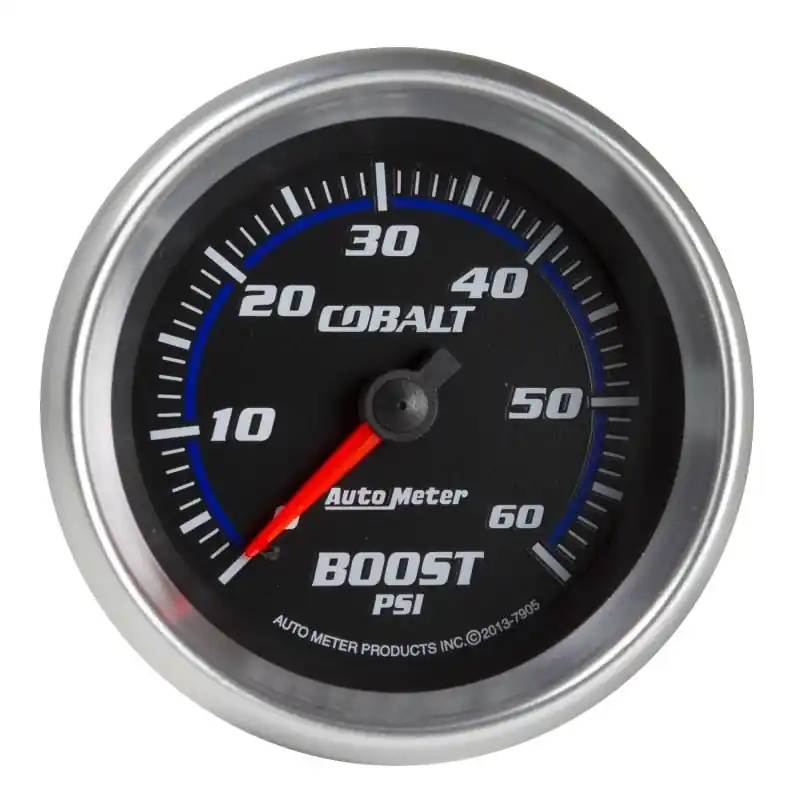 Autometer Cobalt 2-5/8in Mechanical Boost Gauge 60 PSI (ATM7905)