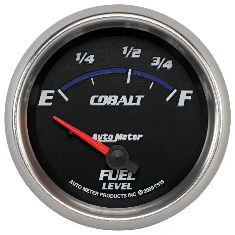AutoMeter Gauge Fuel Level 2-5/8in. 73 Ohm(e) to 10 Ohm(f) Elec Cobalt (ATM7915)