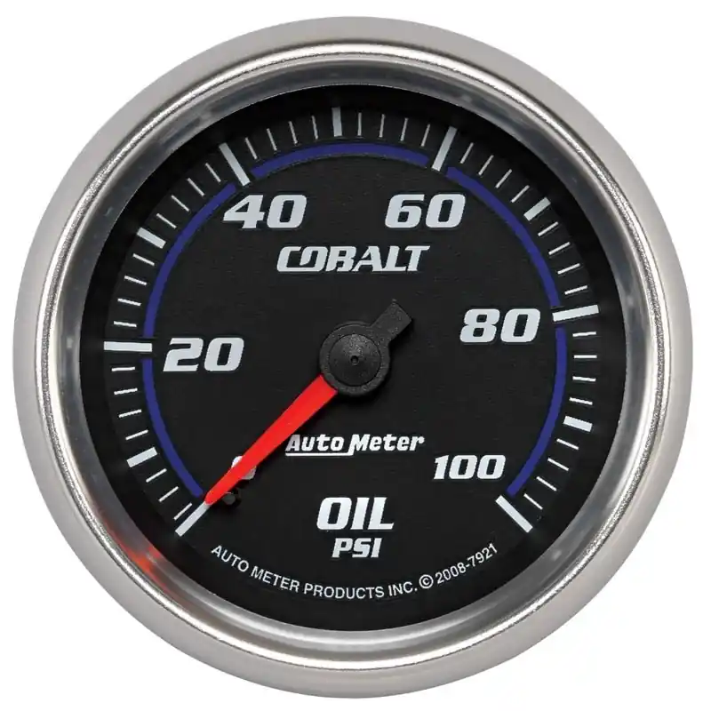 Autometer Cobalt 66mm 0-100 PSI Oil Pressure Gauge (ATM7921)