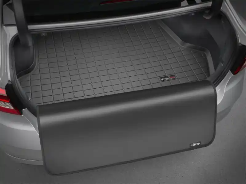 WeatherTech 2015+ Ford Mustang Cargo Liner w/ Bumper Protector - Black (WET40829SK)