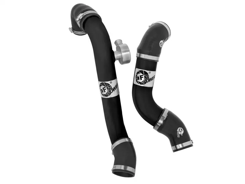 aFe BladeRunner Intercooler Tubes Black Hot/Cold Side for 15-16 Ford Mustang EcoBoost I4-2.3L (t) (AFE46-20254-B)