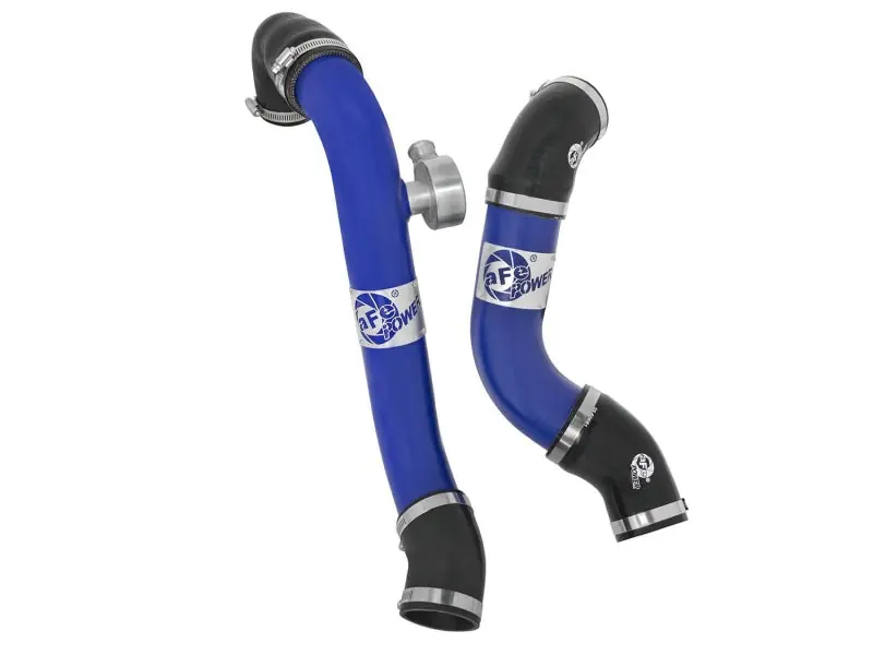 aFe Bladerunner Intercoolers Tube - Blue Hot/Cold Side 15-16 Ford Mustang EcoBoost L4-2.3L (t) (AFE46-20254-L)