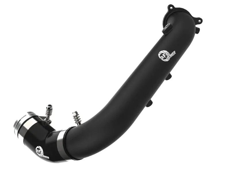 aFe BladeRunner Black 2-3/4in Aluminum Charge Pipe 2021 Toyota Supra GR (A90) I4-2.0L (t) B48 (AFE46-20488-B)