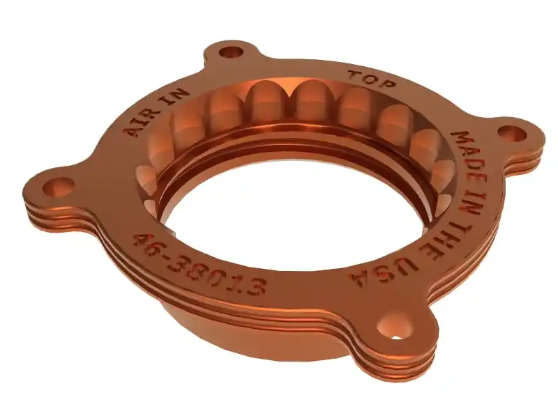 aFe Silver Bullet Throttle Body Spacers TBS 22-23 Toyota GR86 H4-2.4L - Orange (AFE46-38013)