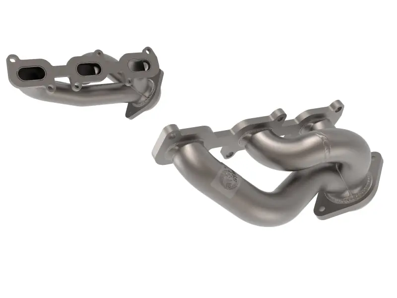 aFe Twisted Steel Shorty Header 11-17 Ford Mustang V6-3.7L - Titanium Coat Finish (AFE48-43031-T)
