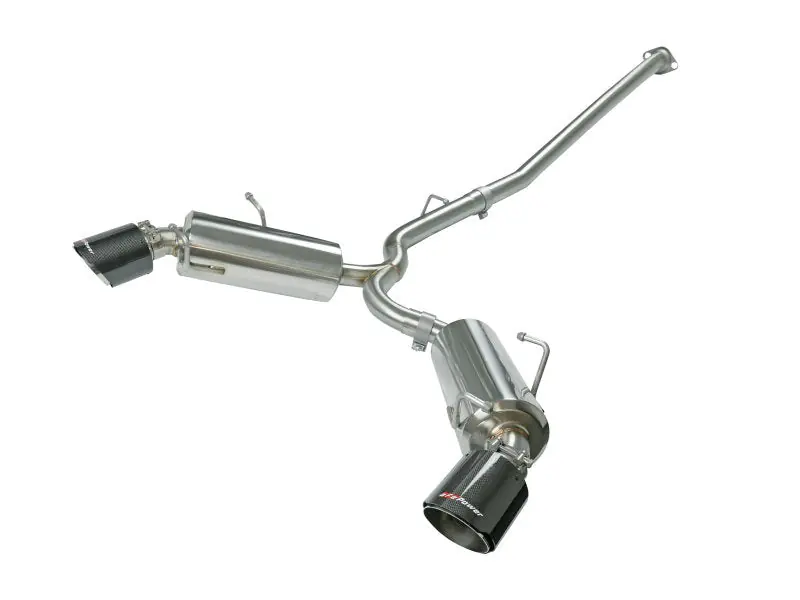 aFe Takeda Exhaust Axle-Back 13-15 Scion FRS / Subaru BRZ 304SS Carbon Fiber Dual Tips Exhaust (AFE49-36023-C)