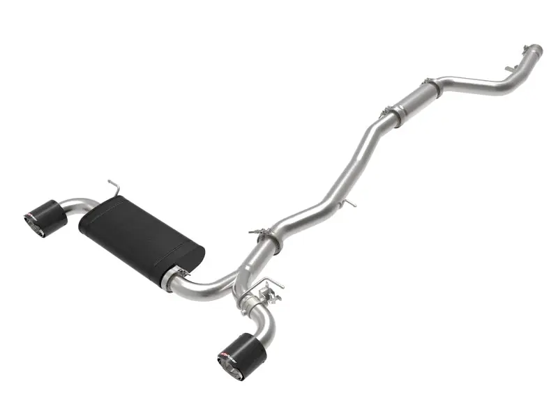 aFe POWER Takeda 2020 Toyota Supra L6-3.0L (t) 3in-2.5in 304 SS CB Exhaust Carbon Tips (AFE49-36043-C)