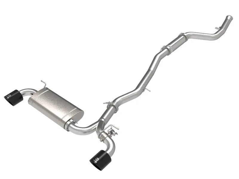 aFe POWER Takeda 2021 Toyota Supra 2.0L (t) 2.5in-3in 304 SS CB Exhaust w/ Black Tips (AFE49-36050-B)