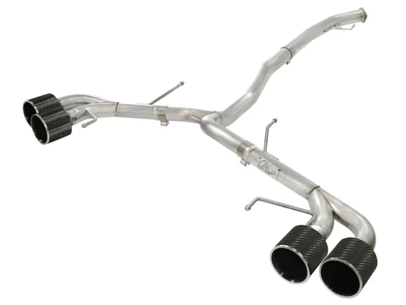 aFe Takeda 3in SS Exhaust Cat-Back 09-14 Nissan GTR V6 3.8L Carbon Fiber Tips (AFE49-36108-C)