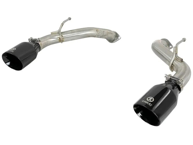aFe POWER Takeda 2.5in 304 SS Axle-Back Exhaust w/ Black Tips 17-19 Infiniti Q60 V6-3.0L (tt) (AFE49-36133NM-B)