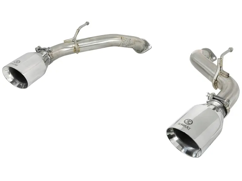 aFe POWER Takeda 2.5in 304 SS Axle-Back Exhaust w/ Polished Tips 17-19 Infiniti Q60 V6-3.0L (tt) (AFE49-36133NM-P)