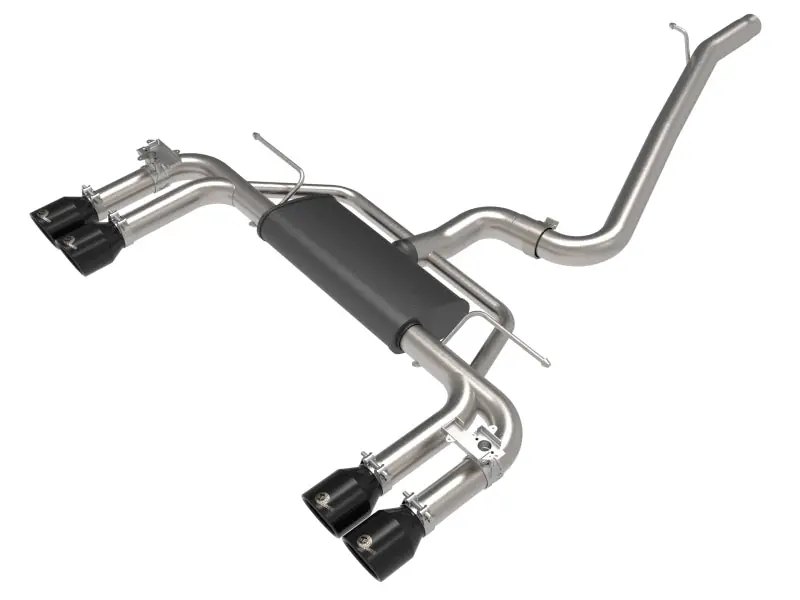 aFe MACHForce XP 3in-2.5in 304SS Exhaust Cat-Back 15-20 Audi S3 L4-2.0L (t) - Black Tips (AFE49-36442-B)