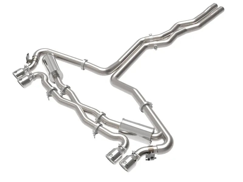 aFe 20-22 Audi RS6 Avant V8 4L(tt) MACH Force-Xp 3in to 2.5in 304 SS Cat-Back Exhaust w/Polished Tip (AFE49-36448-P)
