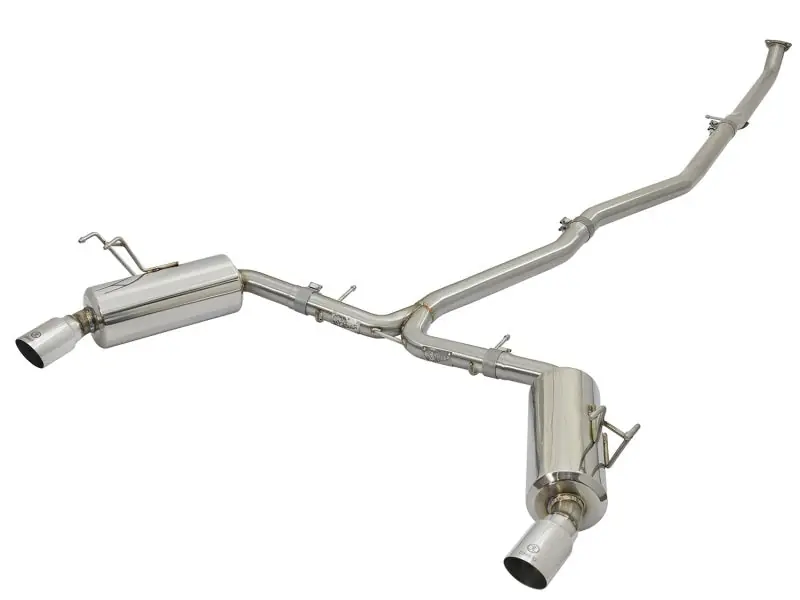 aFe POWER Takeda 16-17 Honda Civic I4-1.5L (t) 2.25-2.5in 304 SS CB Dual-Exit Exhaust Polish Tip (AFE49-36615-P)