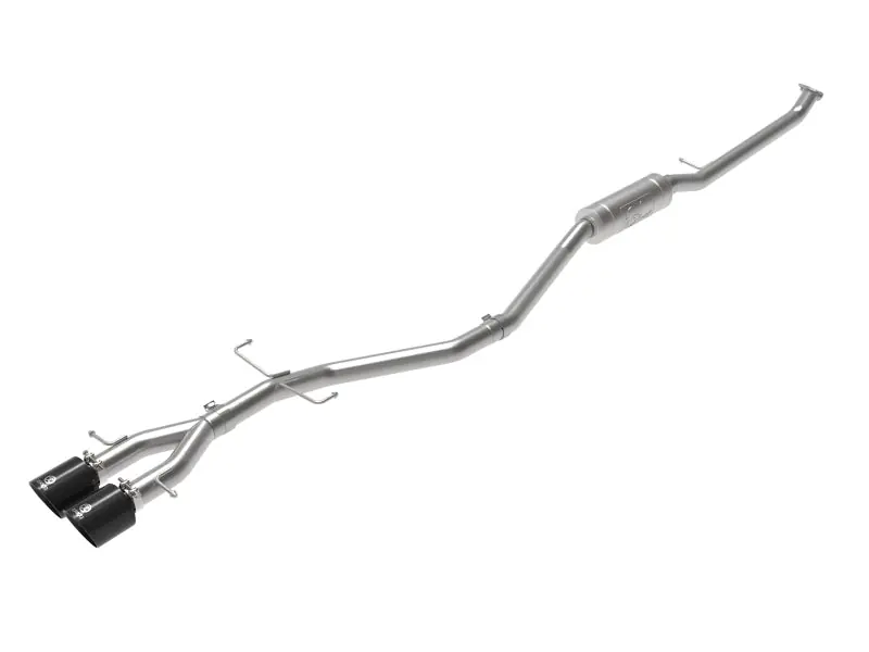 aFe Takeda 2.5in 304SS Cat-Back Exhaust System 17-20 Honda Civic SI Coupe L4-1.5L (t) - Black Tip (AFE49-36620-B)