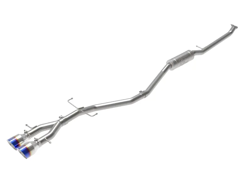 aFe Takeda 2.5in 304SS Cat-Back Exhaust System 17-20 Honda Civic SI Coupe L4-1.5L (t) - BL Flame Tip (AFE49-36620-L)