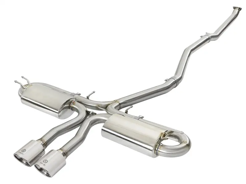 aFe Takeda 3in 304 SS Cat-Back Exhaust System w/Polished Tips 2017+ Honda Civic Si (4dr) I4 1.5L (t) (AFE49-36621-P)