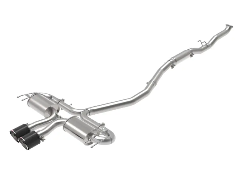 aFe Takeda 3in 304 SS Cat-Back Exhaust System w/CF Tips 17-20 Honda Civic Sport L4-1.5L (t) (AFE49-36624-C)