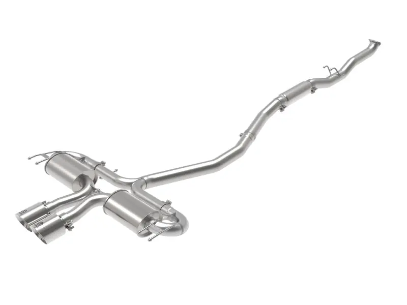 aFe Takeda 3in 304 SS Cat-Back Exhaust System w/Polished Tips 17-21 Honda Civic Sport L4-1.5L (t) (AFE49-36624-P)