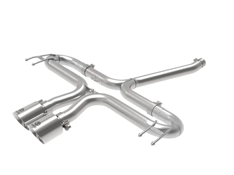 aFe Takeda 2-1/2in 304 SS Axle-Back Exhaust w/Polished Tips 17-20 Honda Civic Sport L4-1.5L (t) (AFE49-36625-P)