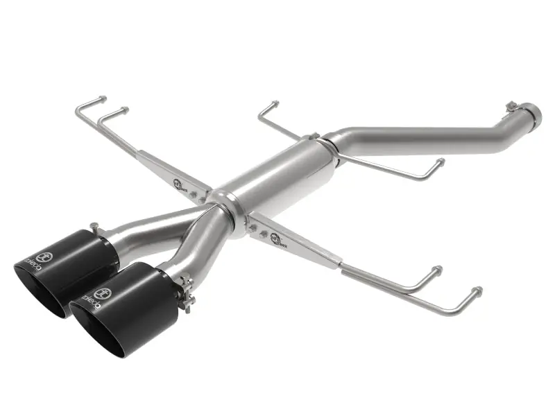 aFe Takeda 2.5in 304SS Axle-Back Exhaust System 17-19 Honda Civic Type R L4-2.0L (t) - Black Tip (AFE49-36626-B)