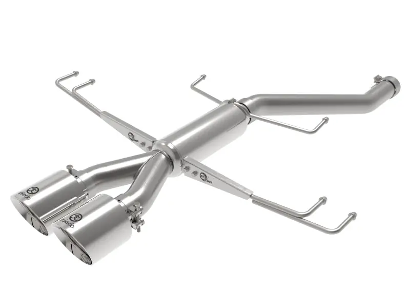 aFe Takeda 2.5in 304SS Axle-Back Exhaust System 17-19 Honda Civic Type R L4-2.0L (t) - Polished Tip (AFE49-36626-P)